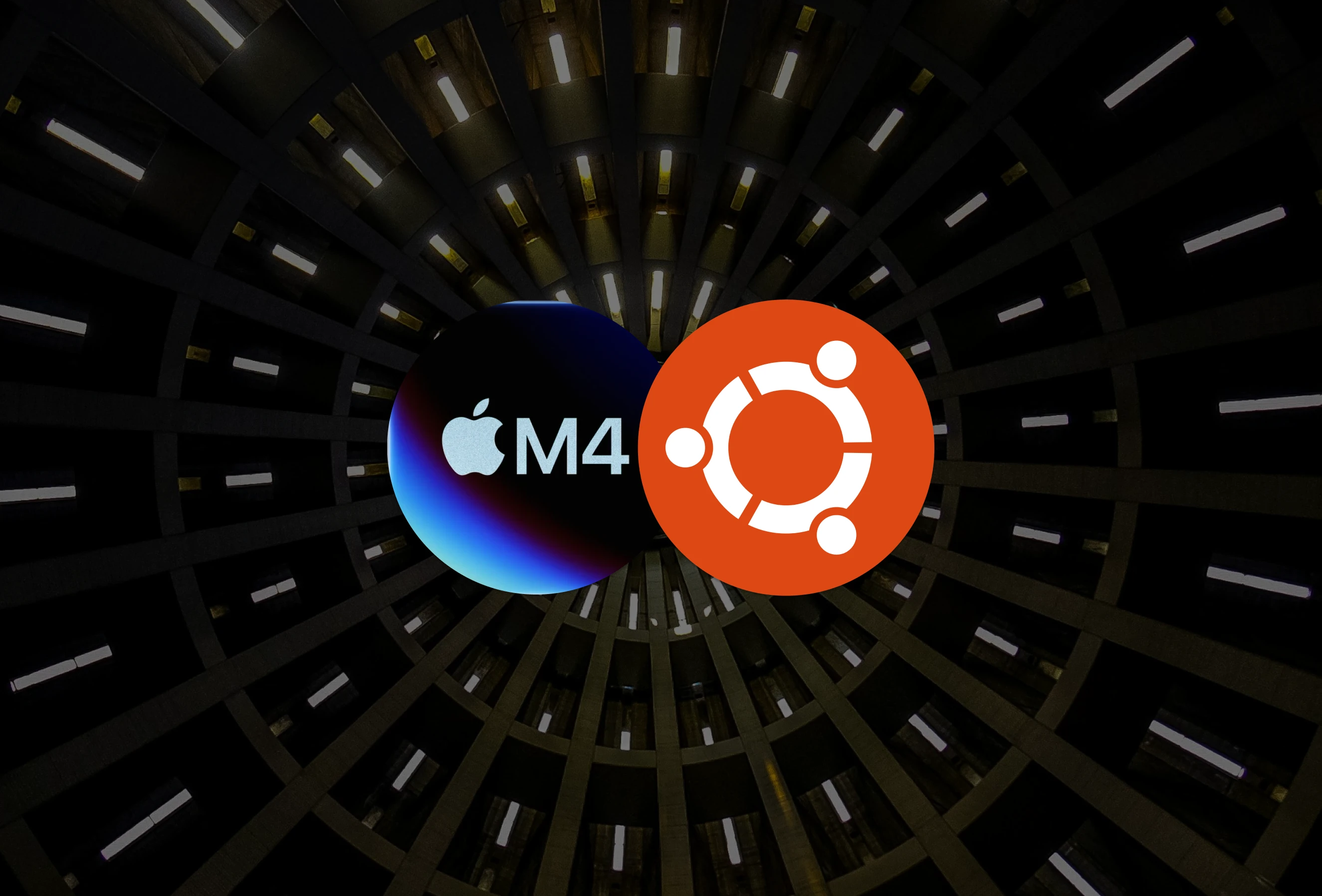 Ubuntu 25.04 running on Apple Silicon with UTM